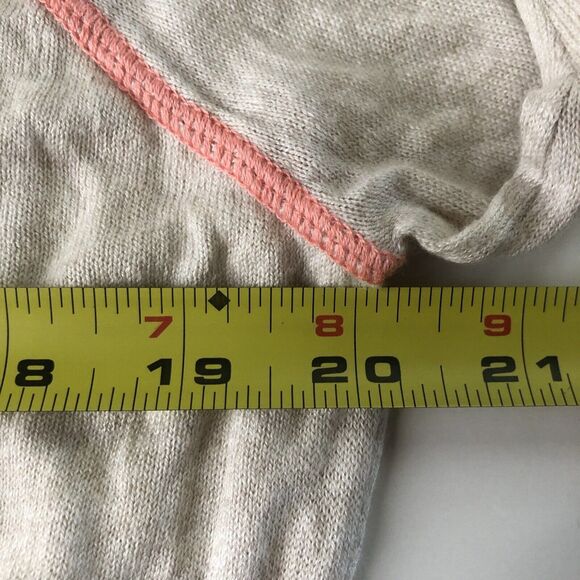 Ruby Moon Ivory Beige Heather Button Down Back & Wrist Sweater Small - Picture 10 of 13